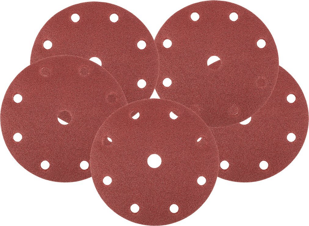 Neo Krążki ścierne 150 mm, P100, 5 szt., z 9 otworami do 04-721