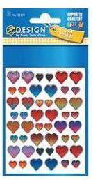 Avery Zweckform Naklejki folia 3D - Serca (106402)
