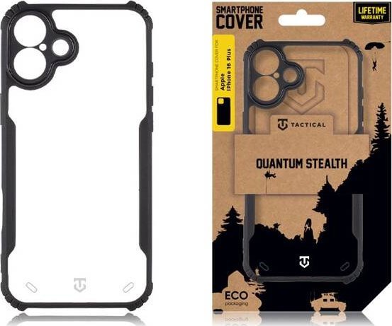 Tactical Tactical Quantum Stealth Cover for Apple iPhone 16 Plus Clear/Black standard