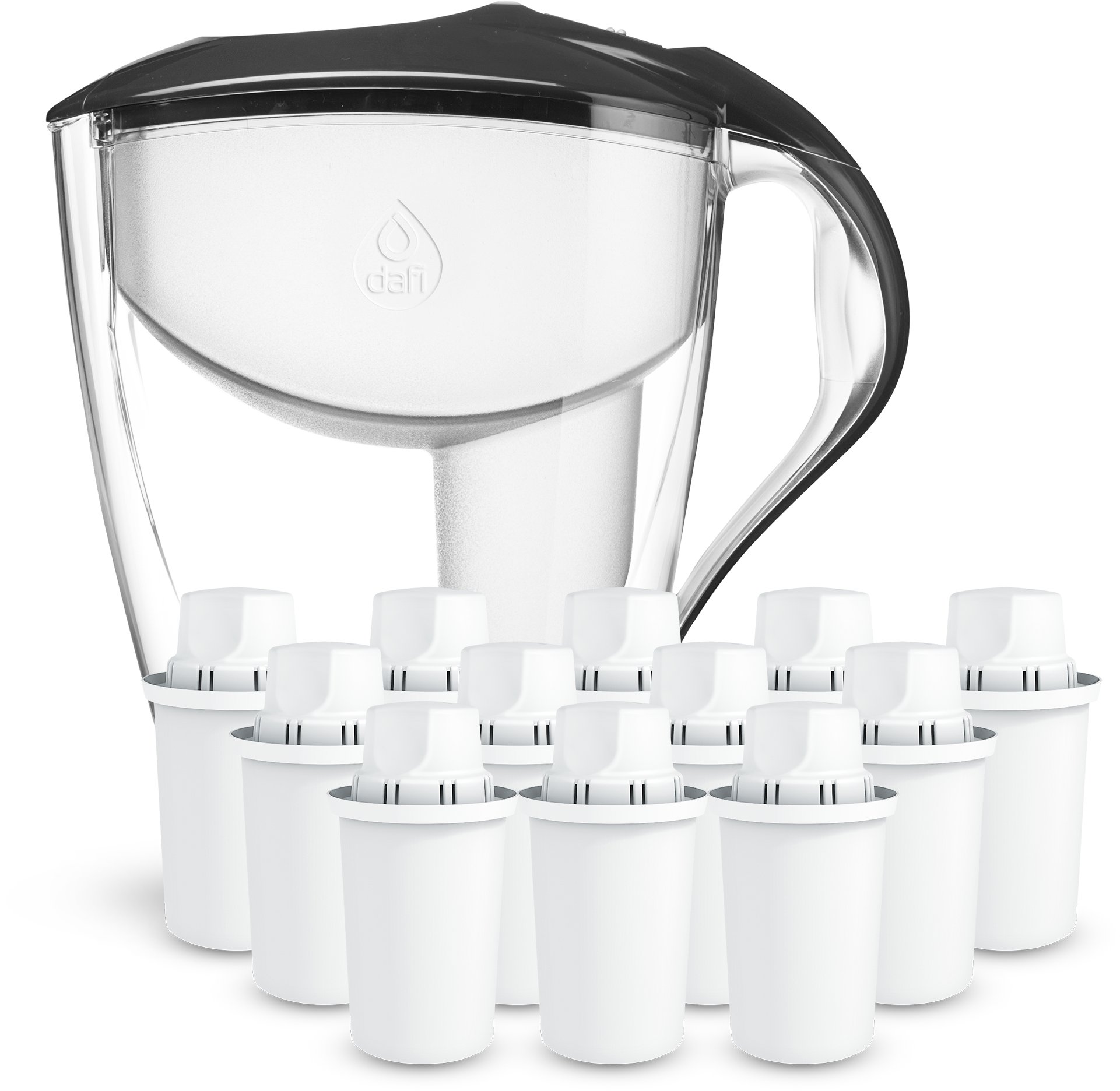 Dzbanek Dafi ASTRA grafitowy 3l 12 wkładów Classic