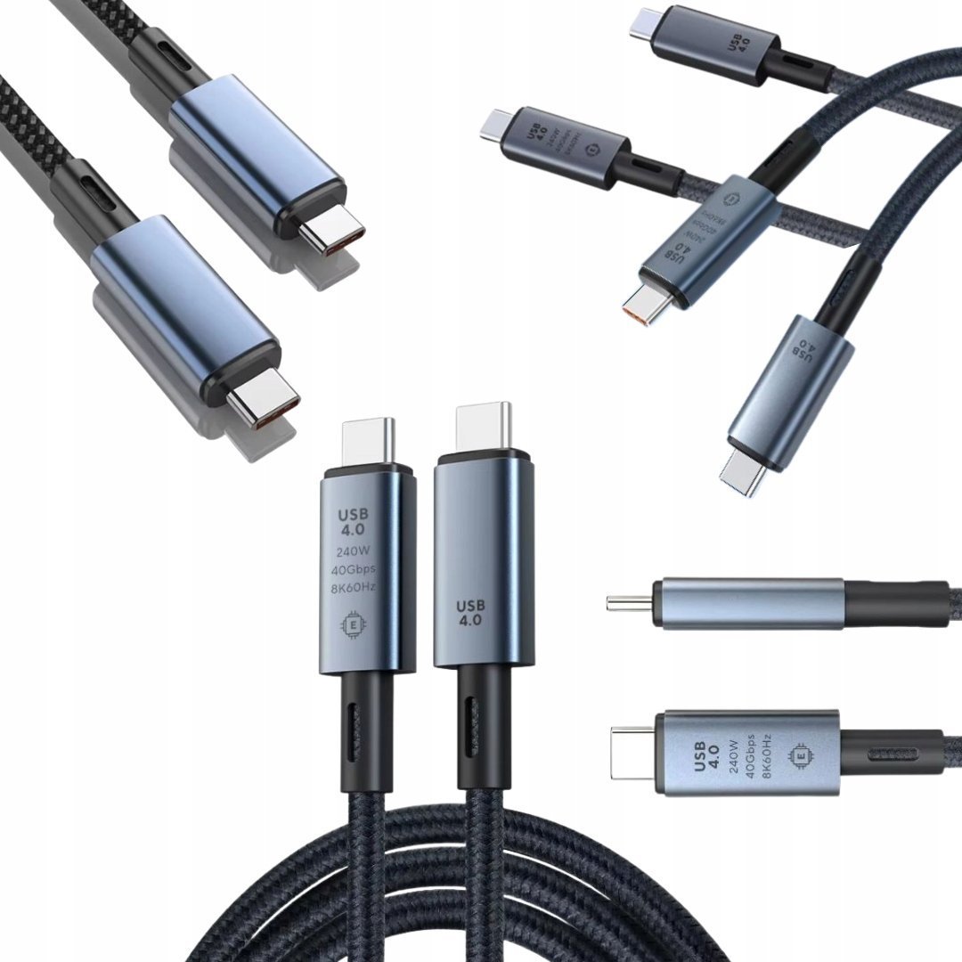 Kabel USB Vega USB-C - USB-C 1 m Czarny (35803)