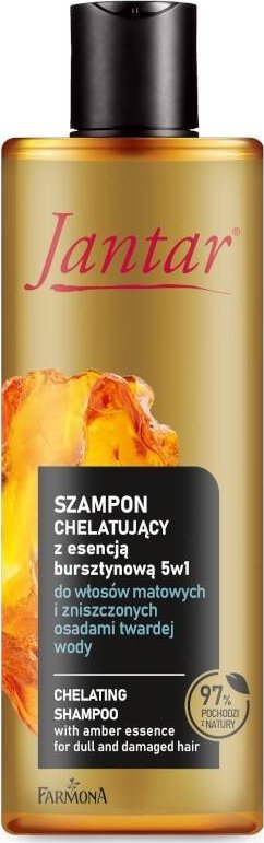 Farmona Jantar szampon chelatujący z wyciągiem z bursztynu 5w1 do włosów matowych i zniszczonych osadami twardej wody 300ml