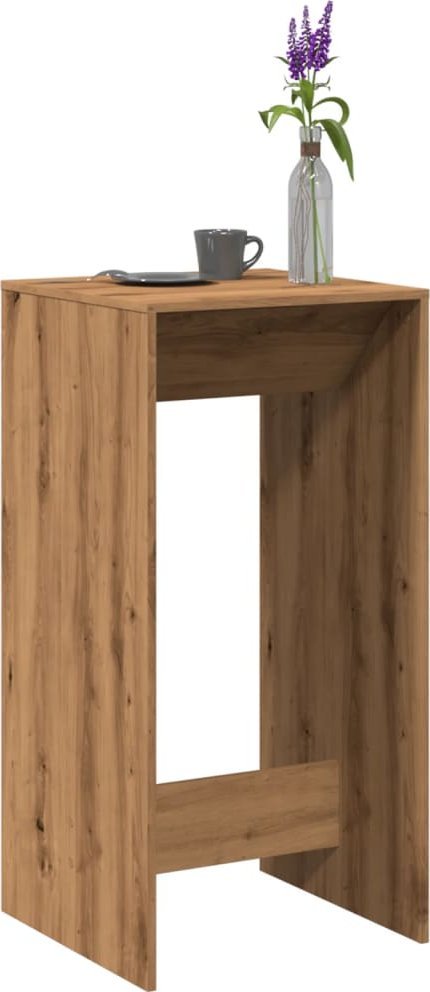 vidaXL Stolik barowy, dąb artisian, 51x50x103,5 cm