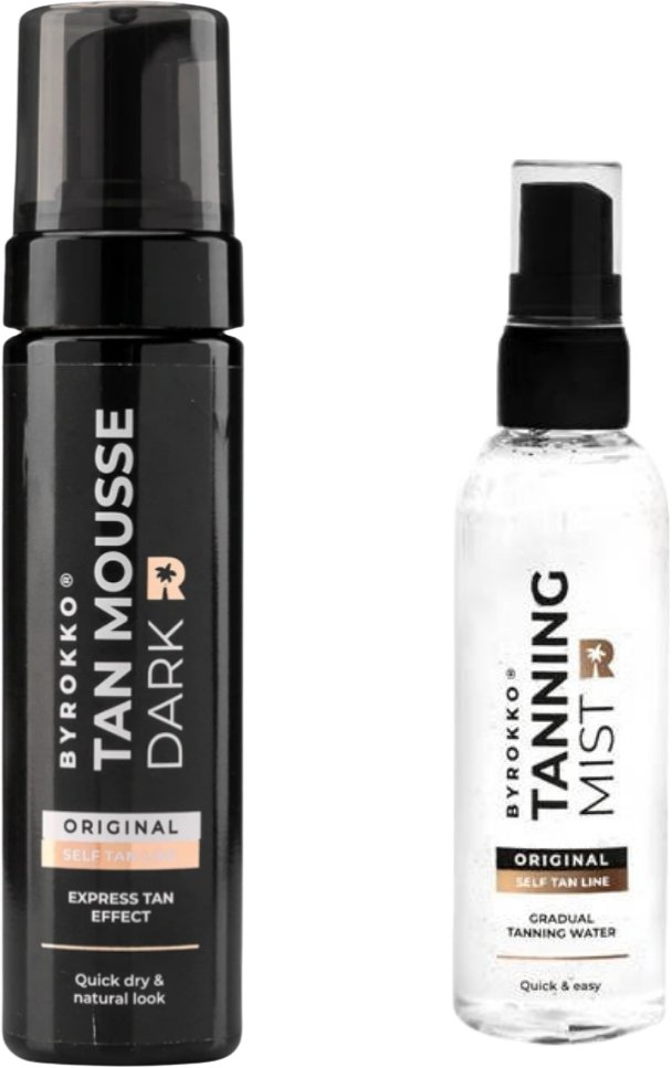 Byrokko Tan Mousse Dark + Mgiełka Samoopalająca 100ml