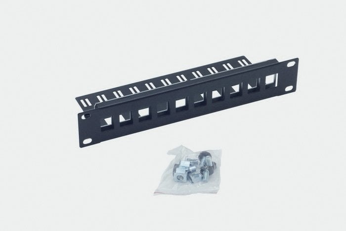 Triton RAC-PP-X03-C1 10" Patchpanel 1HE Blacha pusta na maks. 10 Keystone szary