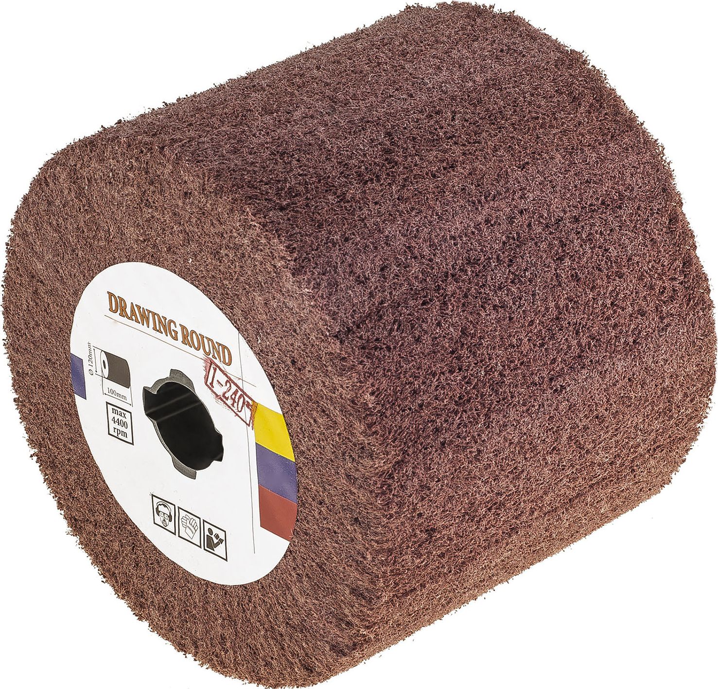 MSW Wałek szlifierski z włókniny do satyniarki 120x100mm ziarnistość P240 Wałek szlifierski z włókniny 120x100mm ziarnistość 240