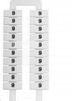 EM Group Oznacznik do złączek szynowych 2,5-70mm2 /9/ biały (43192)