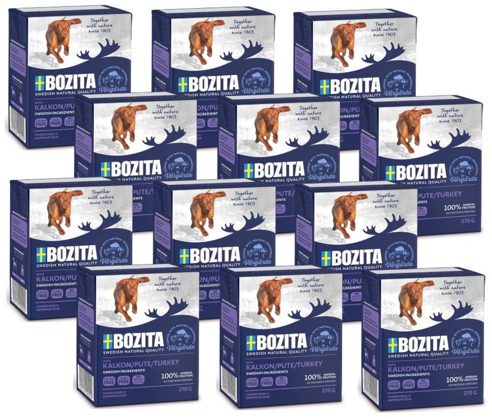 BOZITA Dog: Indyk w galarecie 12x370g