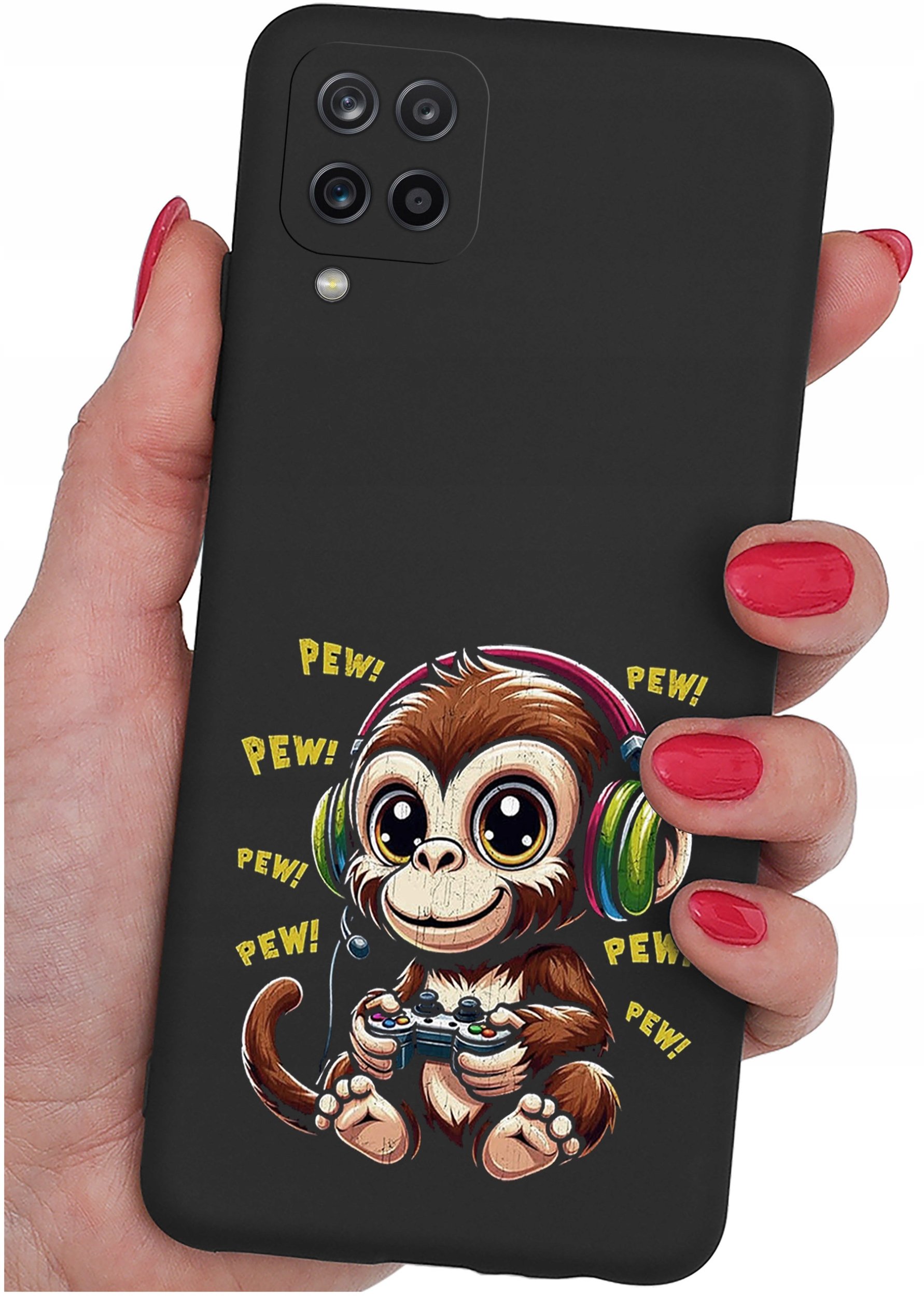 Etui do Samsung Galaxy A12|M12 WZORY |SILIKONOWE MATT CASE + SZKŁO 9H