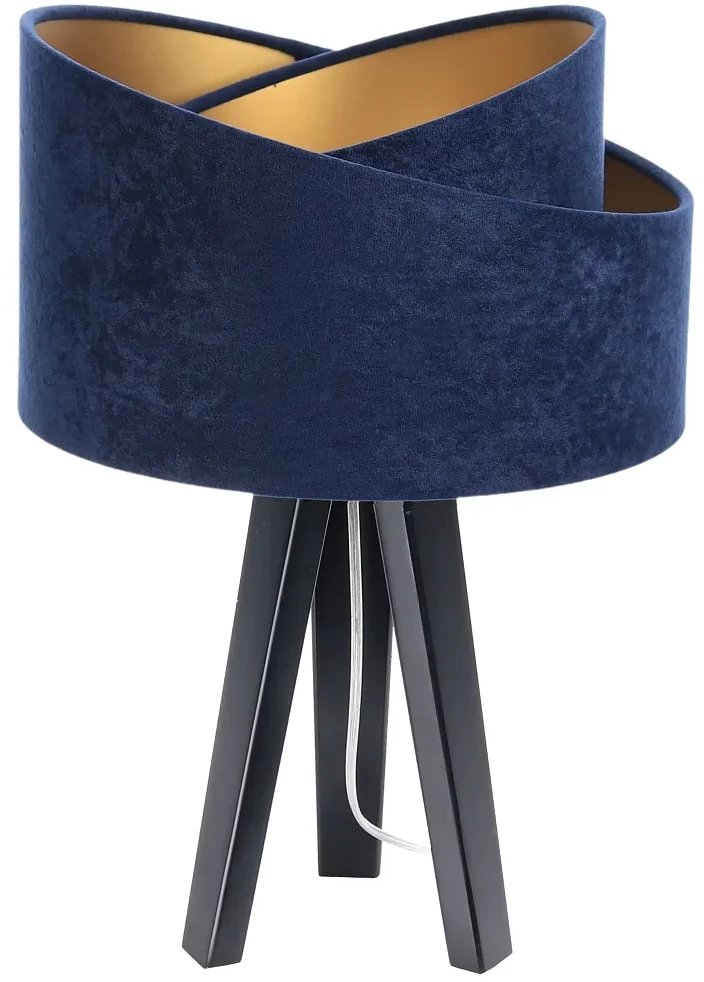 Lampa stołowa GEMSTONE granatowa/złota/czarna BPS KONCEPT