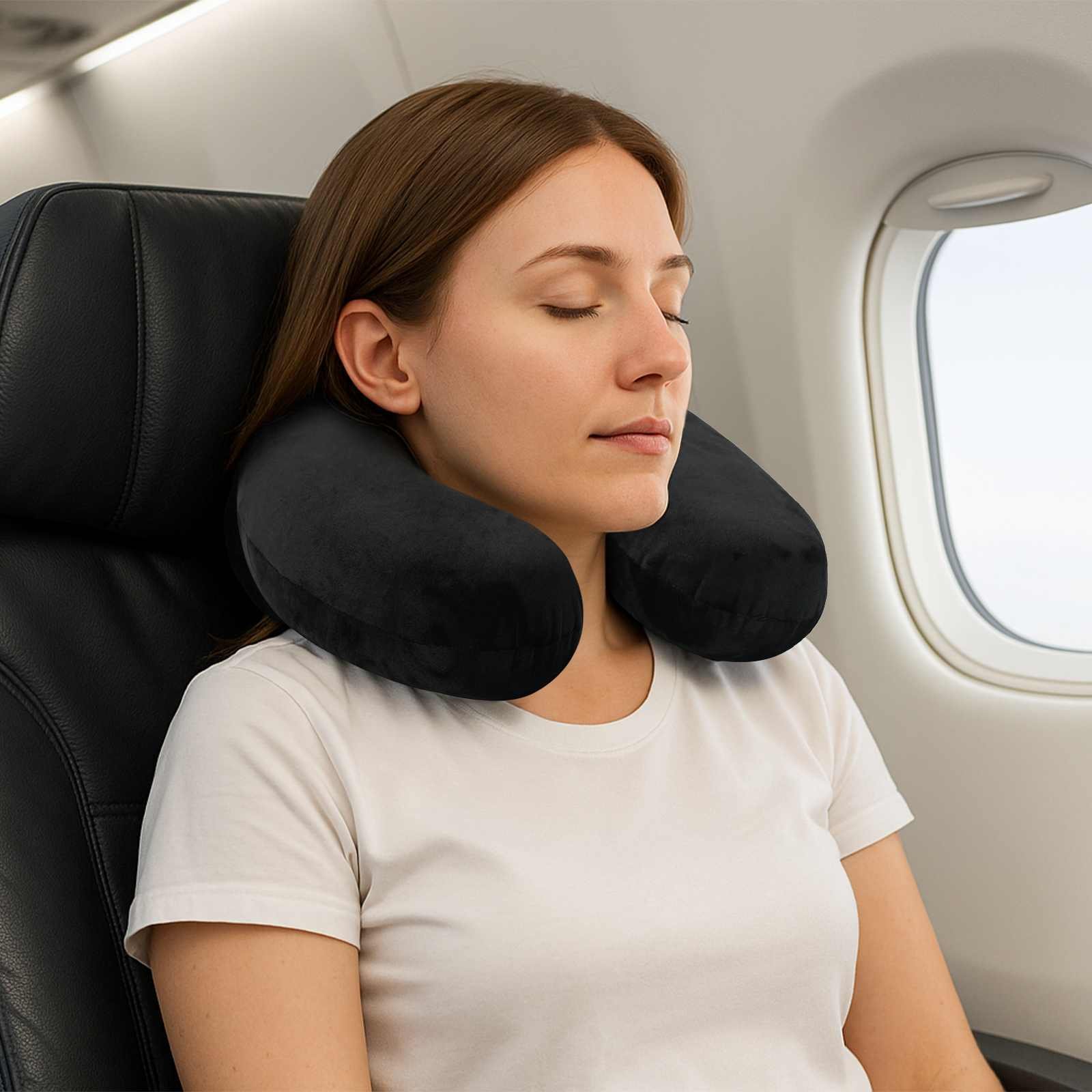 vidaXL Poduszka z poduszką Czarny 27 x 27 x 8 cm Aksamit