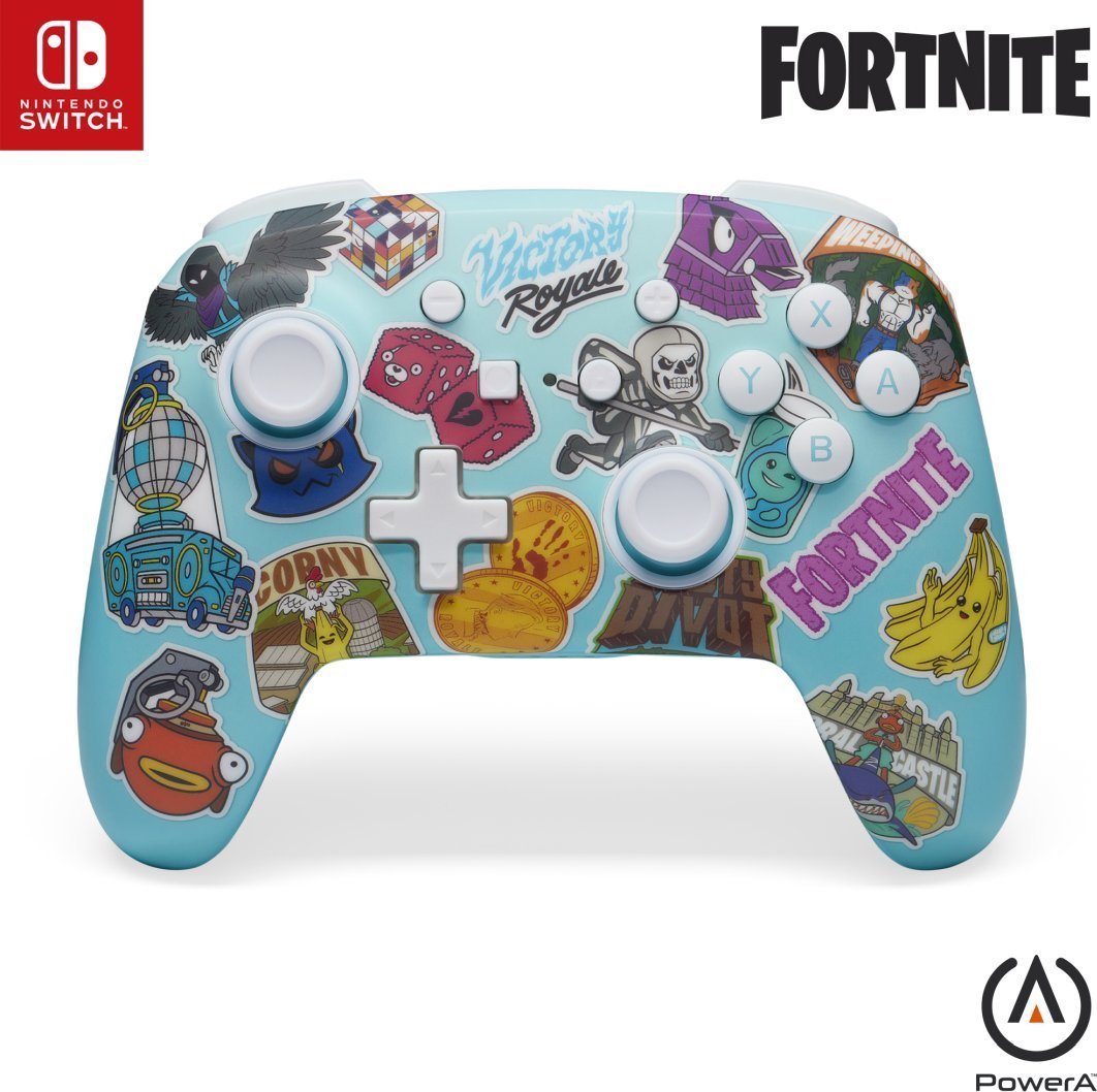 Pad PowerA SWITCH Pad bezprzewodowy Enhanced Fortnite Sticker Mania