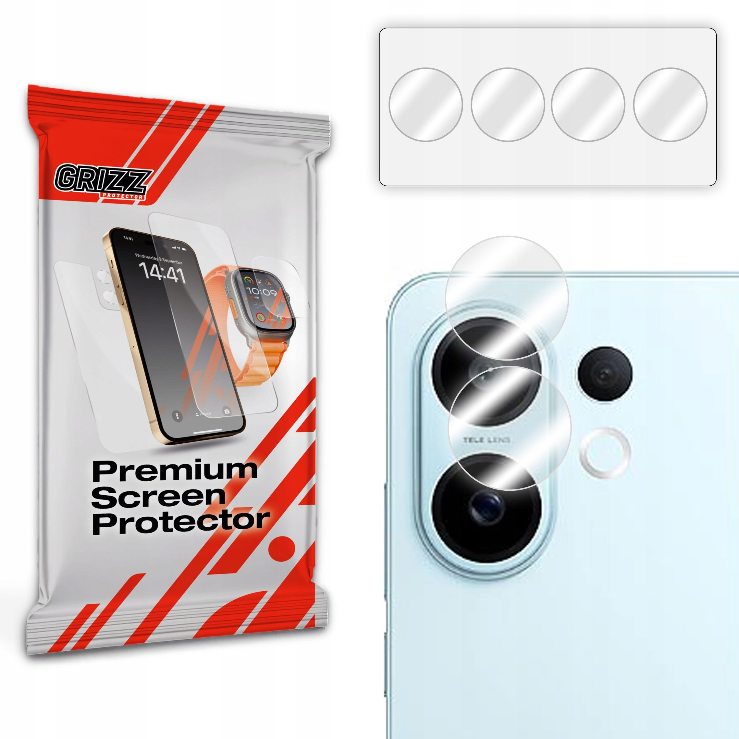 Szkło na aparat GrizzGlass HybridGlass Camera do Vivo S30