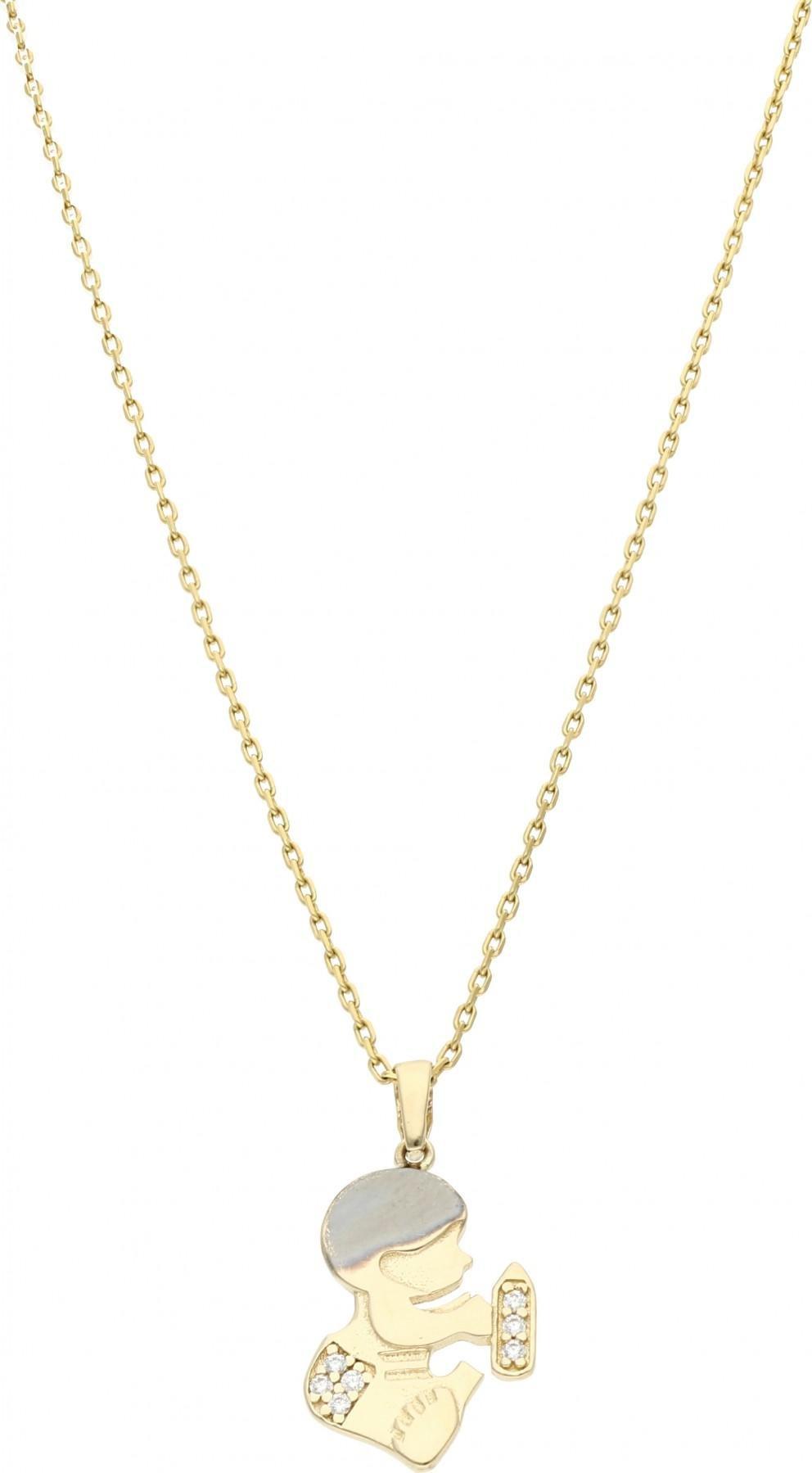 Rosanto Złota zawieszka dziecko z butelką 585 14k