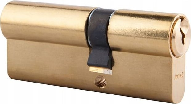 LOB Wkładka do zamka bębenkowa mosiądz 30/30 mm + 5 kluczy