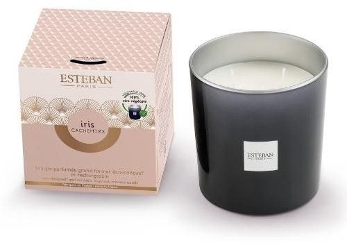 Esteban Paris Parfums Świeca zapachowa 450g Iris Cachemire