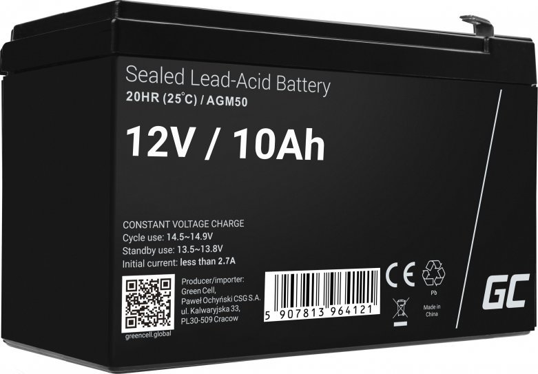 Green Cell Akumulator AGM VRLA 12V 10Ah (AGM50)