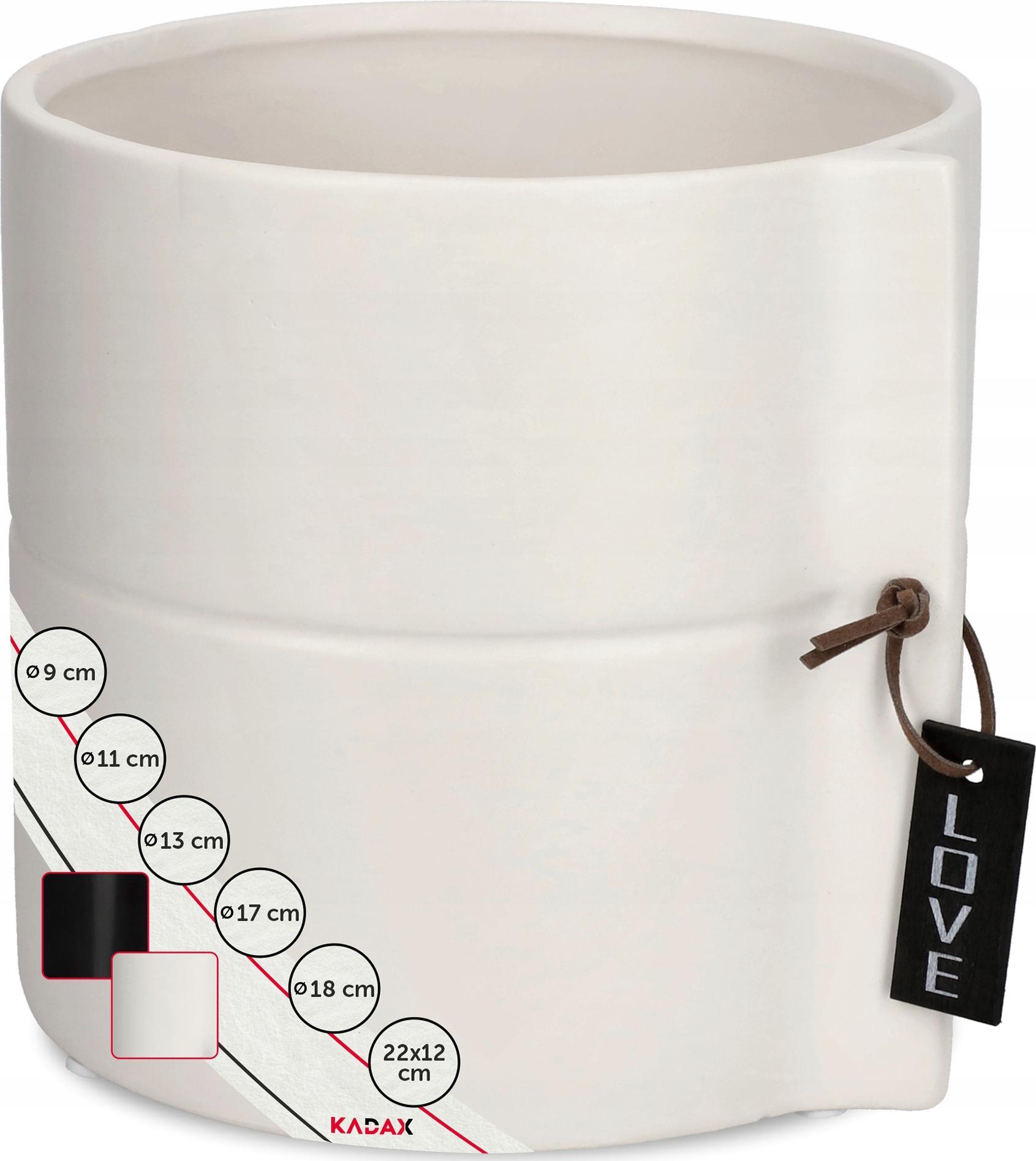 Kadax DONICZKA OSŁONKA DONICA CERAMICZNA KOLORY 13CM