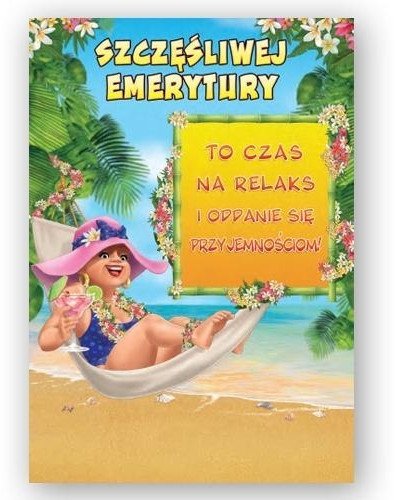 Kartka okolicznościowa Emetytura duża TDF27