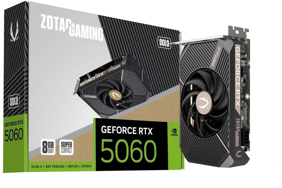 Karta graficzna Zotac Gaming GeForce RTX 5060 Solo 8GB GDDR7 DLSS4 (ZT-B50600G-10L)