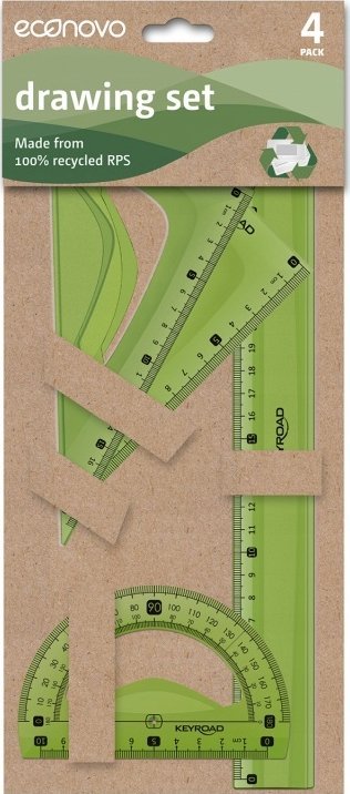 PBS Connect Zestaw geometryczny KEYROAD 30cm, z recyklingu, 4 szt., mix cena za 1 szt