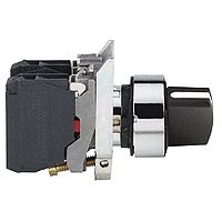 Schneider Electric Przełącznik piórkowy kompaktowy 22mm 2-pozycyjny czarny 1NO+1NC (XB4BD25)