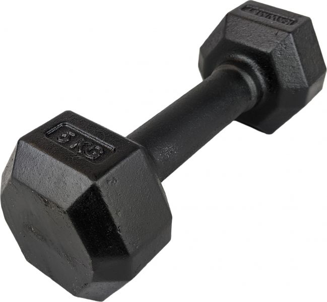 Kawmet ‎‎Hantel Hex żeliwny 1 x 5 kg
