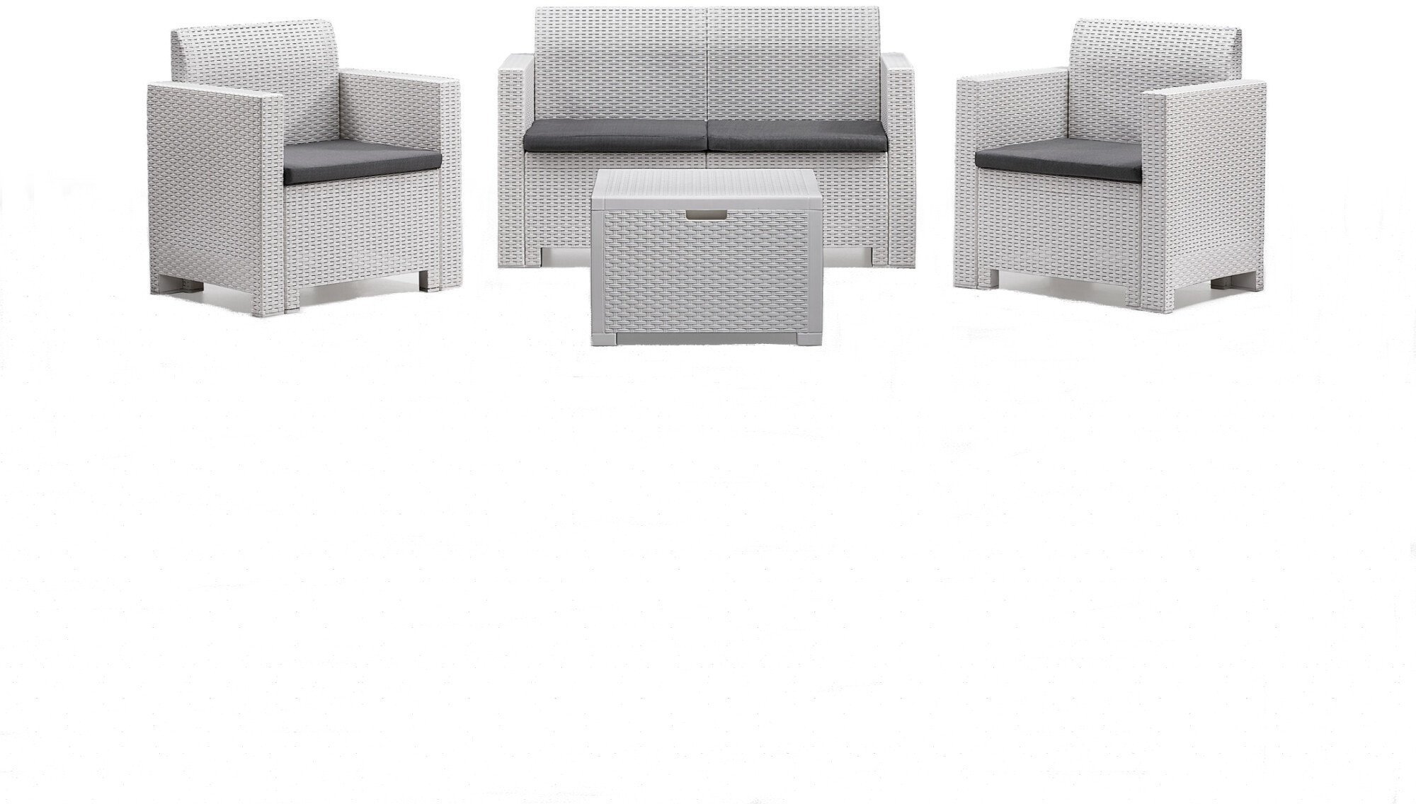 Garden furniture set Set Nebraska 2 white 8003723090671