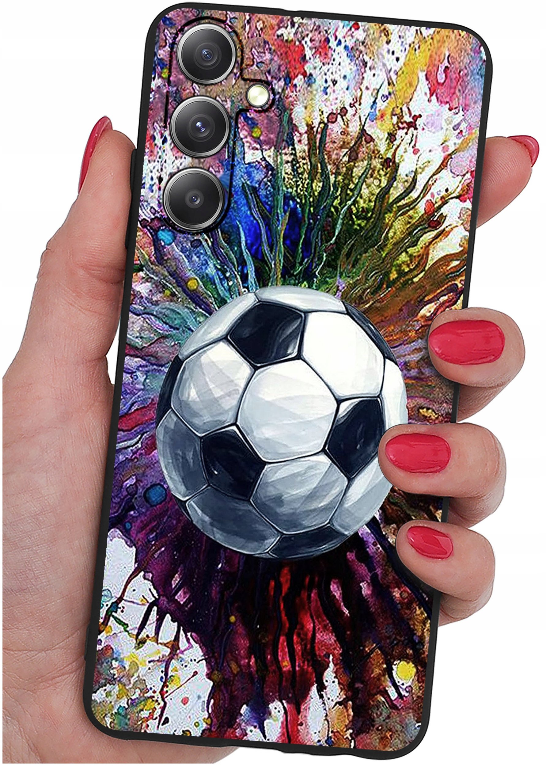 ETUI do Samsung Galaxy S23 FE WZORY |SILIKONOWE MATT CASE + SZKŁO 9H