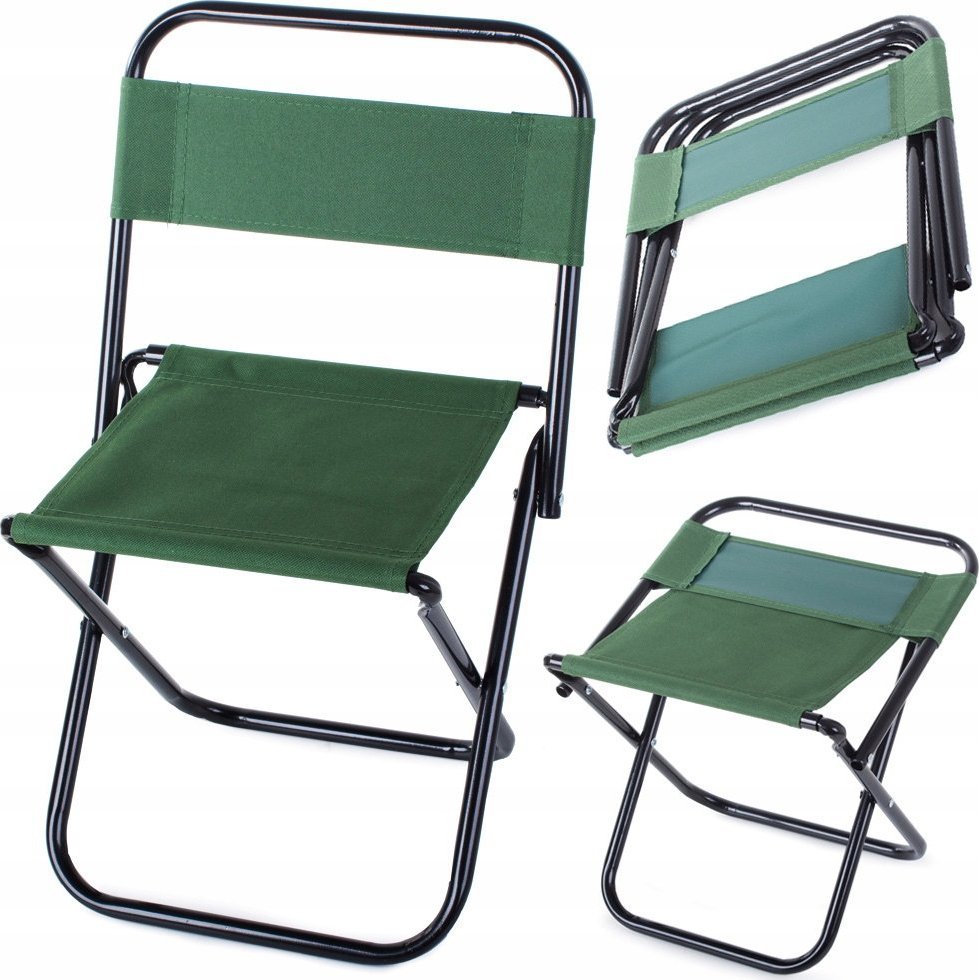 Verk KRZESŁO WĘDKARSKIE TURYSTYCZNE SKŁADANE Z OPARCIEM