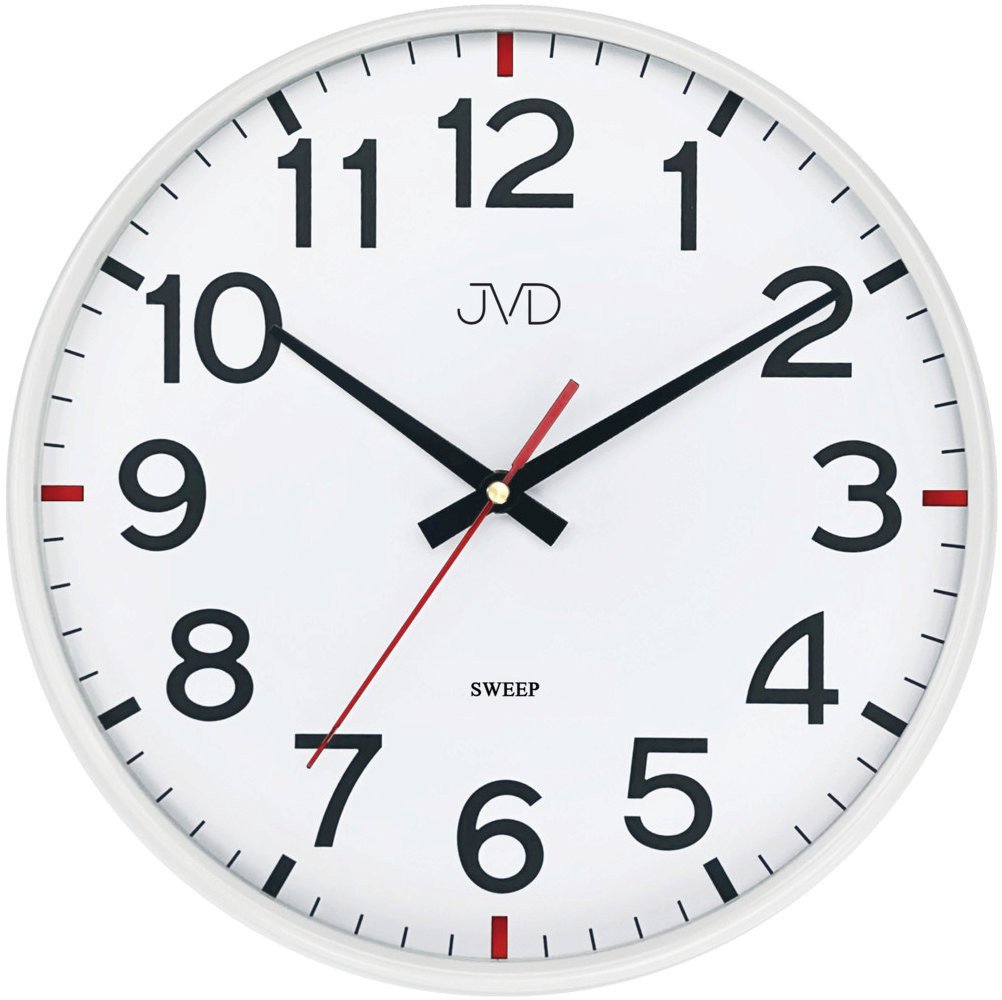 Zegar ścienny JVD HX2508.1 biały 30 cm .
