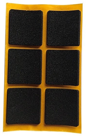 ADHESIVE PADS 2.5MM BLACK 30X30MM 6