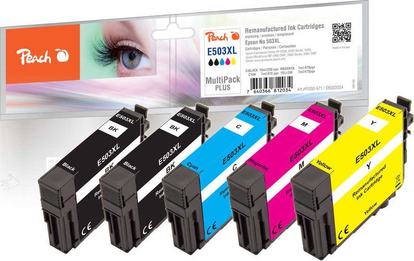Peach Peach Patrone Epson Nr. 503XL MultiPack Plus remanufactured