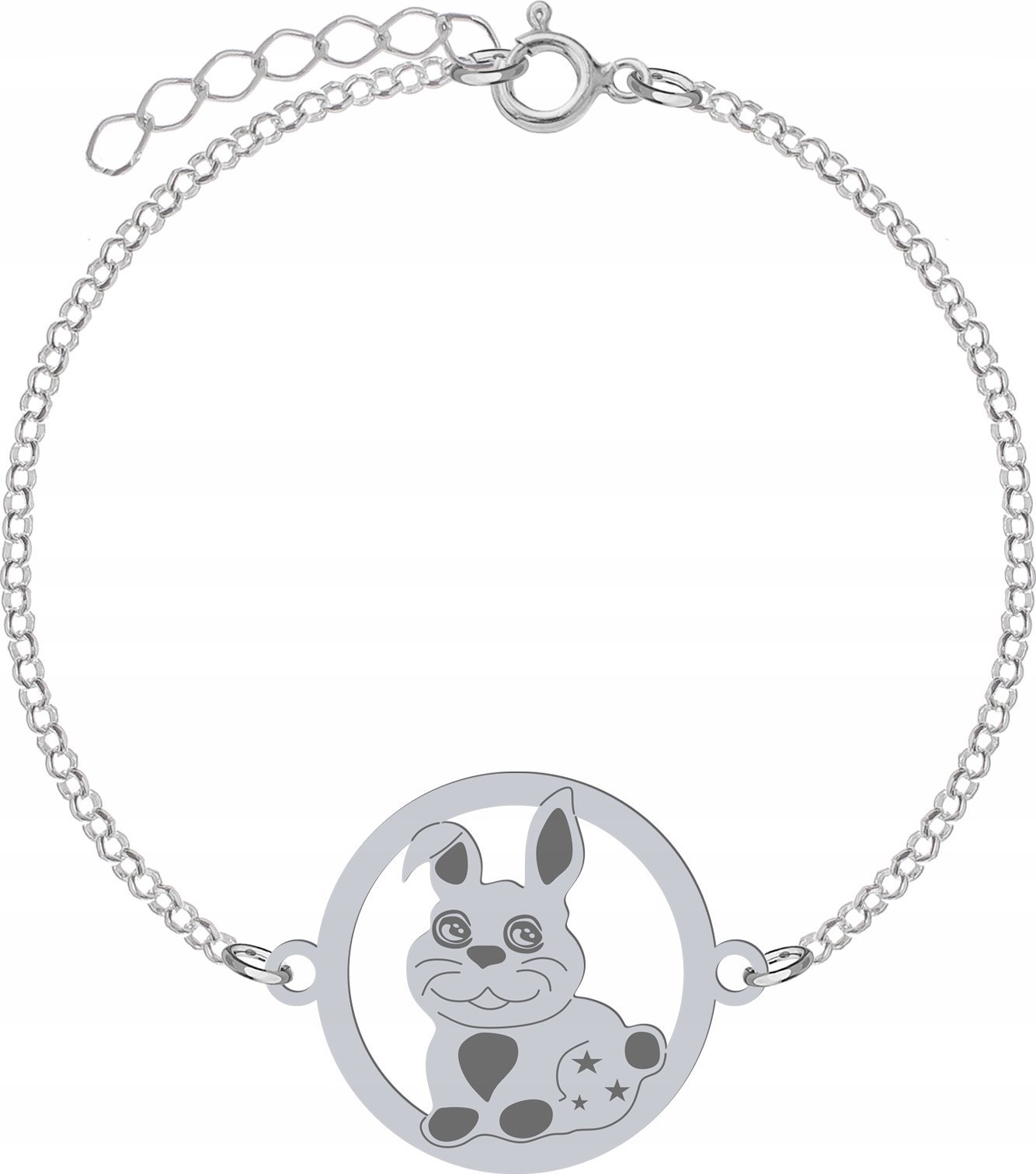 Radziszewska Jewellery Srebrna Bransoletka CUTIE KRÓLIK DEDYKACJA