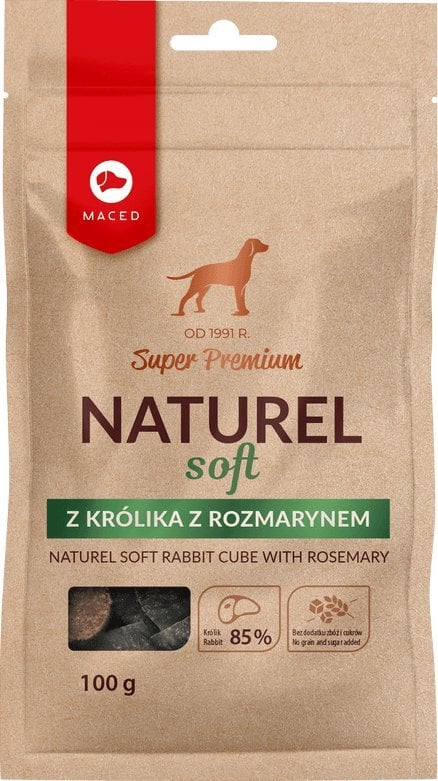 Maced MACED NATUREL SOFT przysmak dla psa z królikiem i rozmarynem - przysmak - 100g