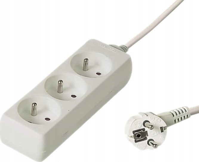 Listwa zasilająca PremiumCord PremiumCord Prodlužovací přívod 230V 5m 3 zásuvky, bílá