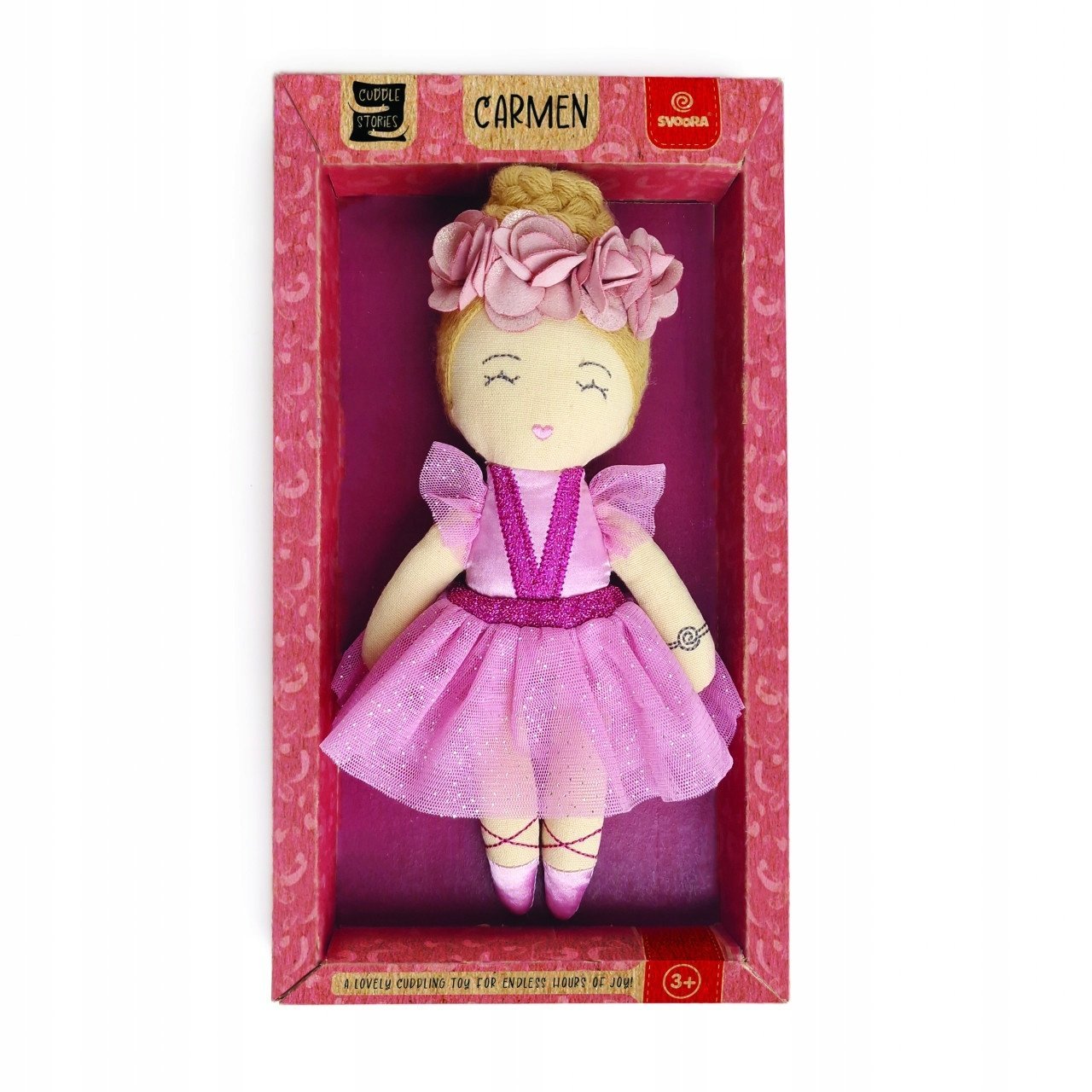 Svoora lalka materiałowa baletnica Karmen 20 cm – dzieciom od 3 m.