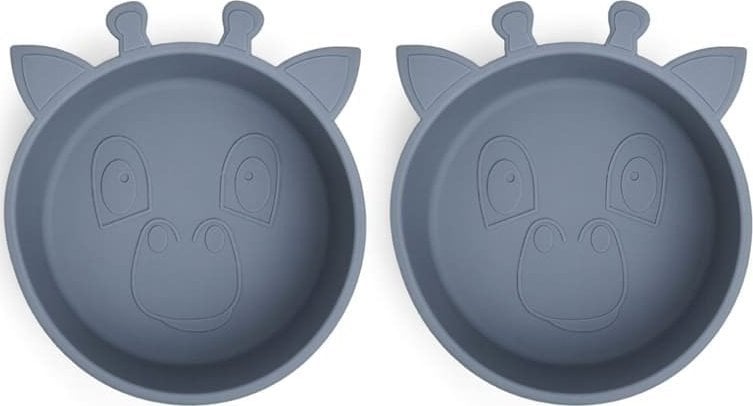 Nuuroo nuuroo - 2 miseczki silikonowe Giraf Bering Sea