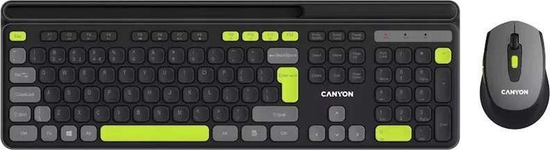 Klawiatura + mysz Canyon CANYON Zestaw klawiatura i mysz HSET-W5