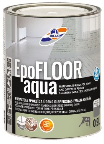 PAINT EPOXY EPOFLOOR AQUA GREY 0.9L