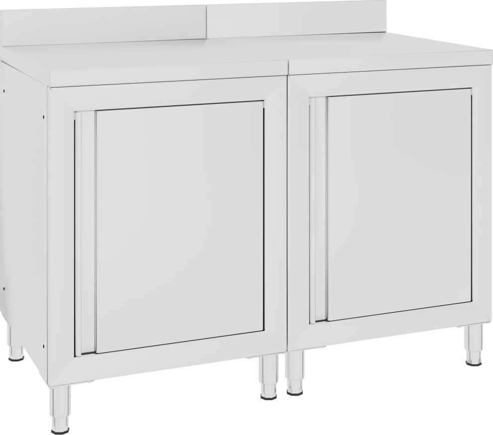 vidaXL Gastronomiczny stół przyścienny, 120x60x96 cm, stal nierdzewna