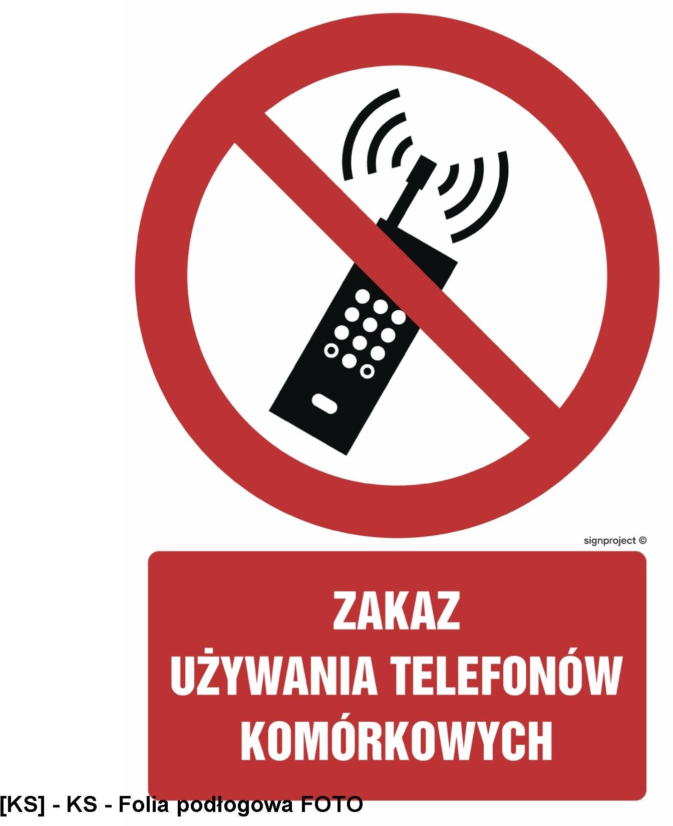 GC030 - Zakaz używania telefonów komórkowych 200x300