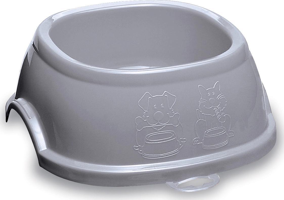 Zolux ZOLUX Miska BREAK 3 plastikowa antypoślizgowa 1l kol. szary (474222GPI)