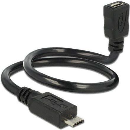 Kabel USB Delock 0.35 m Czarny (83924)