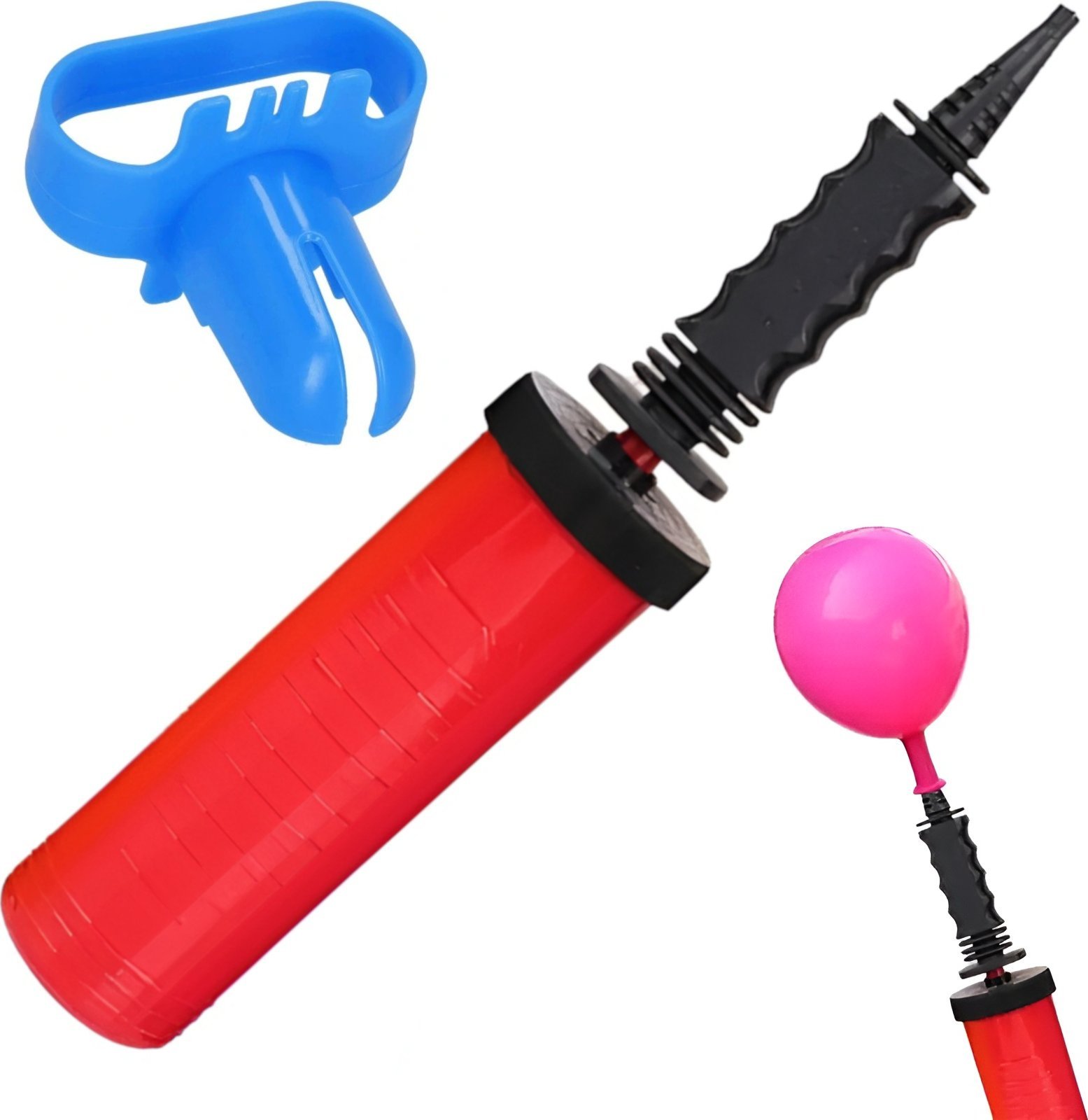 ER4 RĘCZNA POMPKA DO POMPOWANIA BALONÓW + PRZYRZĄD DO ŁATWEGO WIĄZANIA BALONÓW