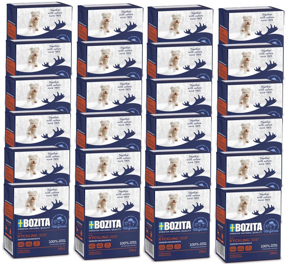 BOZITA Dog Junior:delikatny kurczak w galarecie 24x370g