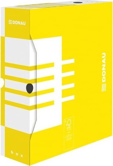 Donau PUDŁO ARCHIWIZACYJNE 100mm 100x340x297mm DONAU ŻÓŁTE