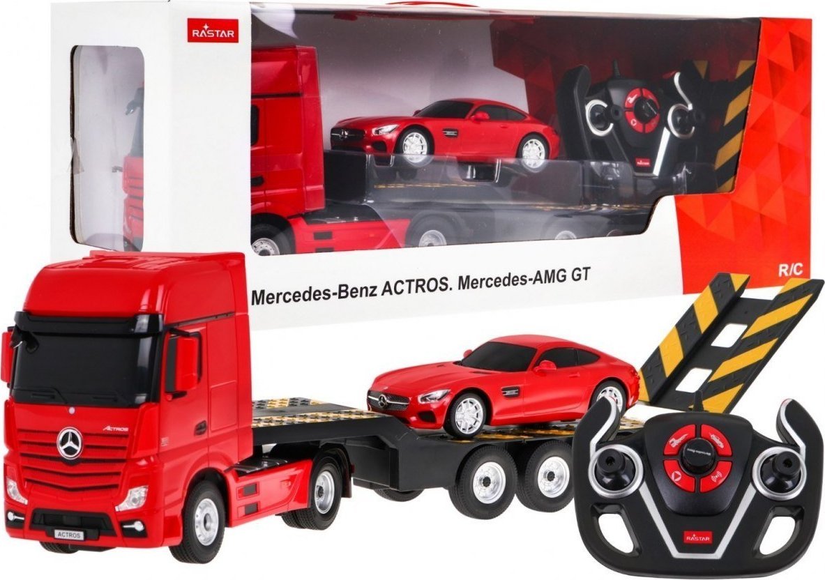 Rastar Samochód Mercedes-Benz Actros + AMG GT (1:24)