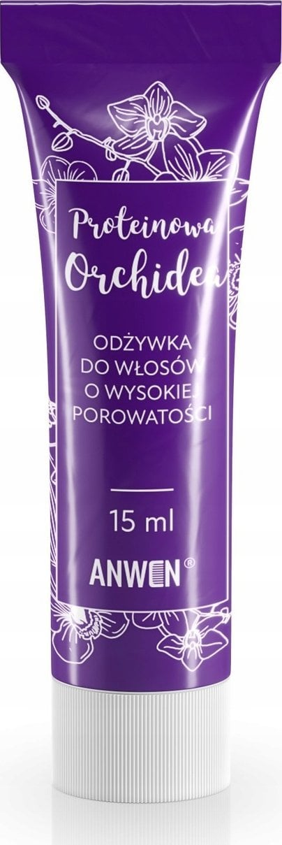 Anwen ANWEN_Odżywka do włosów o wysokiej porowatości Proteinowa Orchidea 15ml