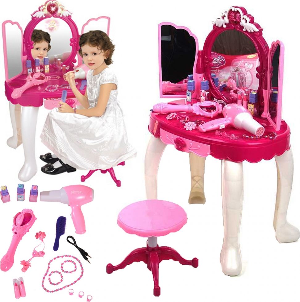 MalPlay TOALETKA DLA DZIEWCZYNKI PILOT RÓŻDŻKA LUSTRO MP3